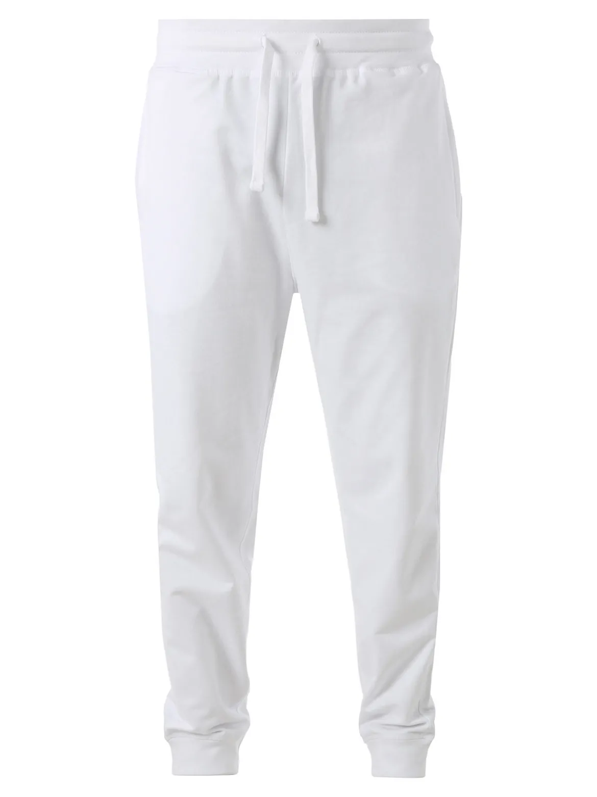 Baker'S Pantaloni tuta da uomo con coulisse e polsini - bianco
