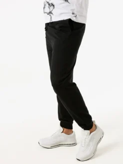 Baker'S Pantaloni tuta da uomo con coulisse e polsini - nero