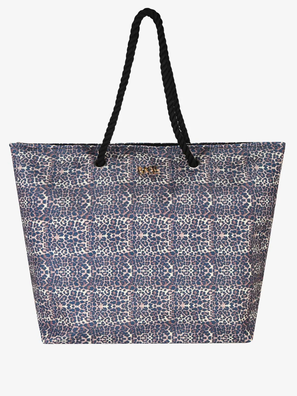 Basile Borsa da mare animalier con manici in corda