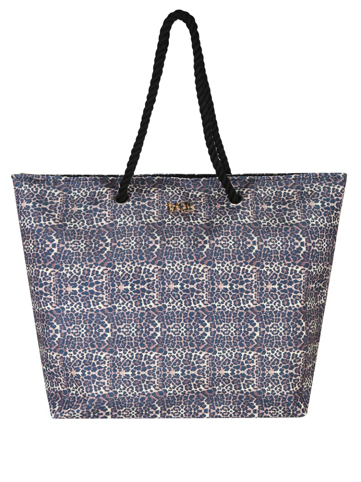 Basile Borsa da mare animalier con manici in corda