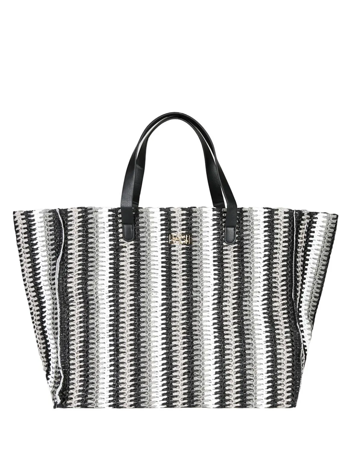 Basile Borsa da mare in paglia multicolore