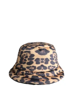 Basile Cappello donna da pescatore con interno animalier - nero