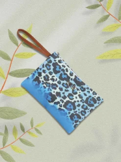 Basile Pochette da mare in tessuto maculato