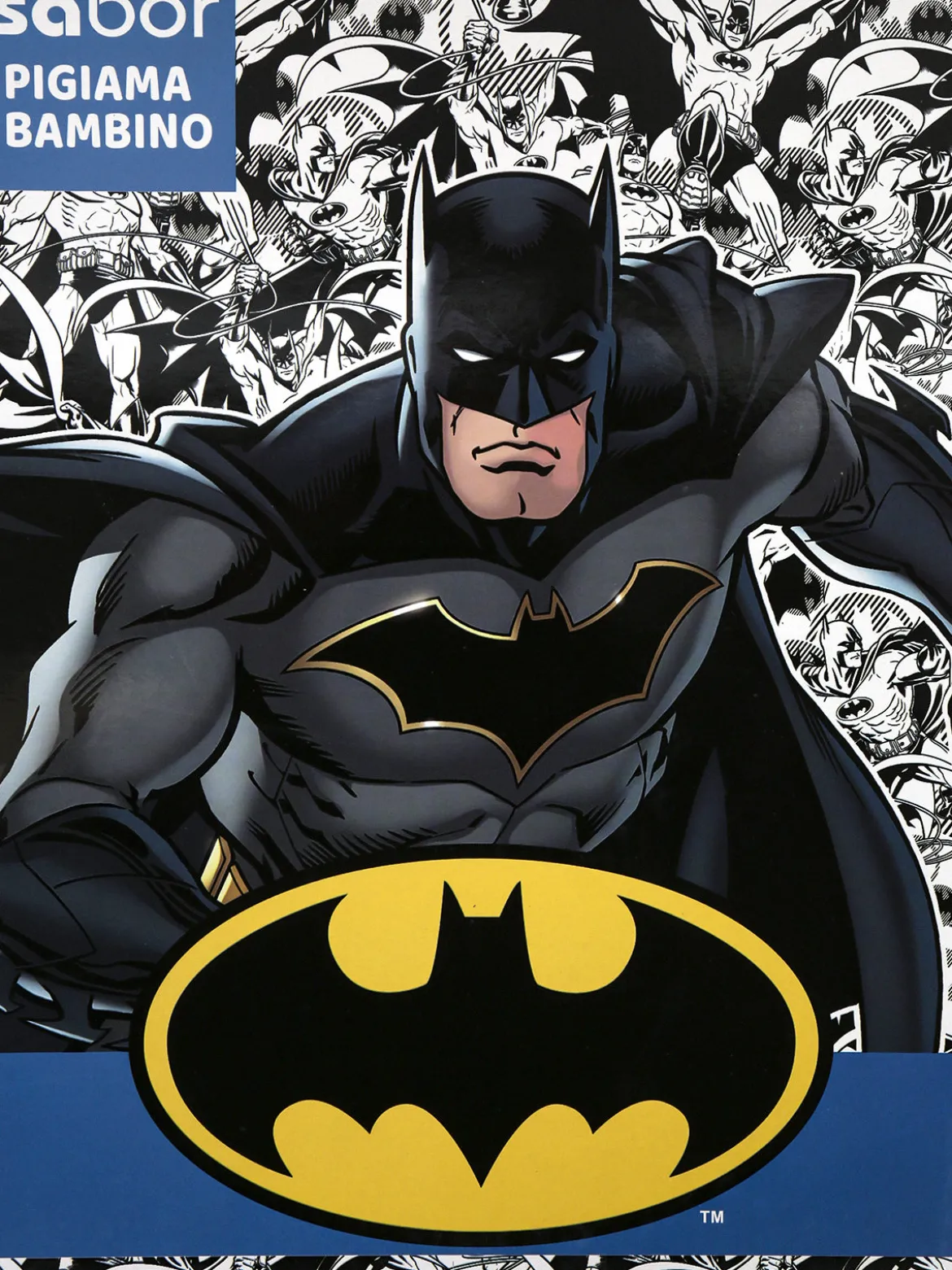 Batman Pigiama da bambino lungo con stampa in cotone interlock