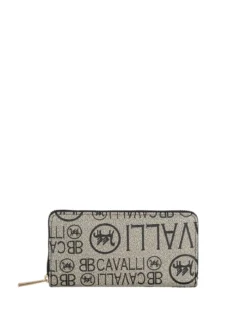 B.Cavalli Portafoglio da donna con stampe - fango