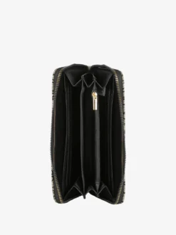 B.Cavalli Portafoglio da donna con stampe - fango