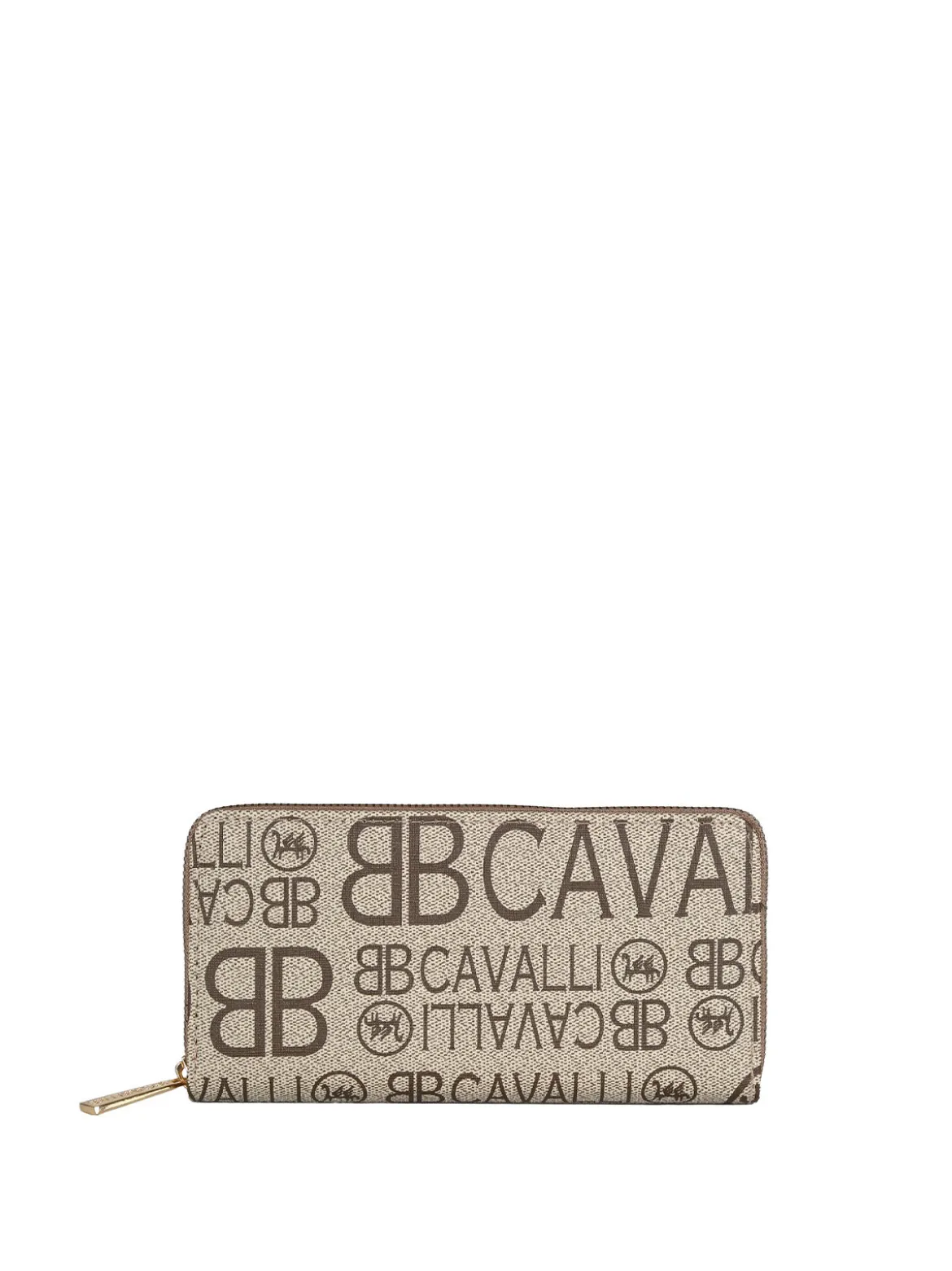 B.Cavalli Portafoglio da donna con stampe - khaki