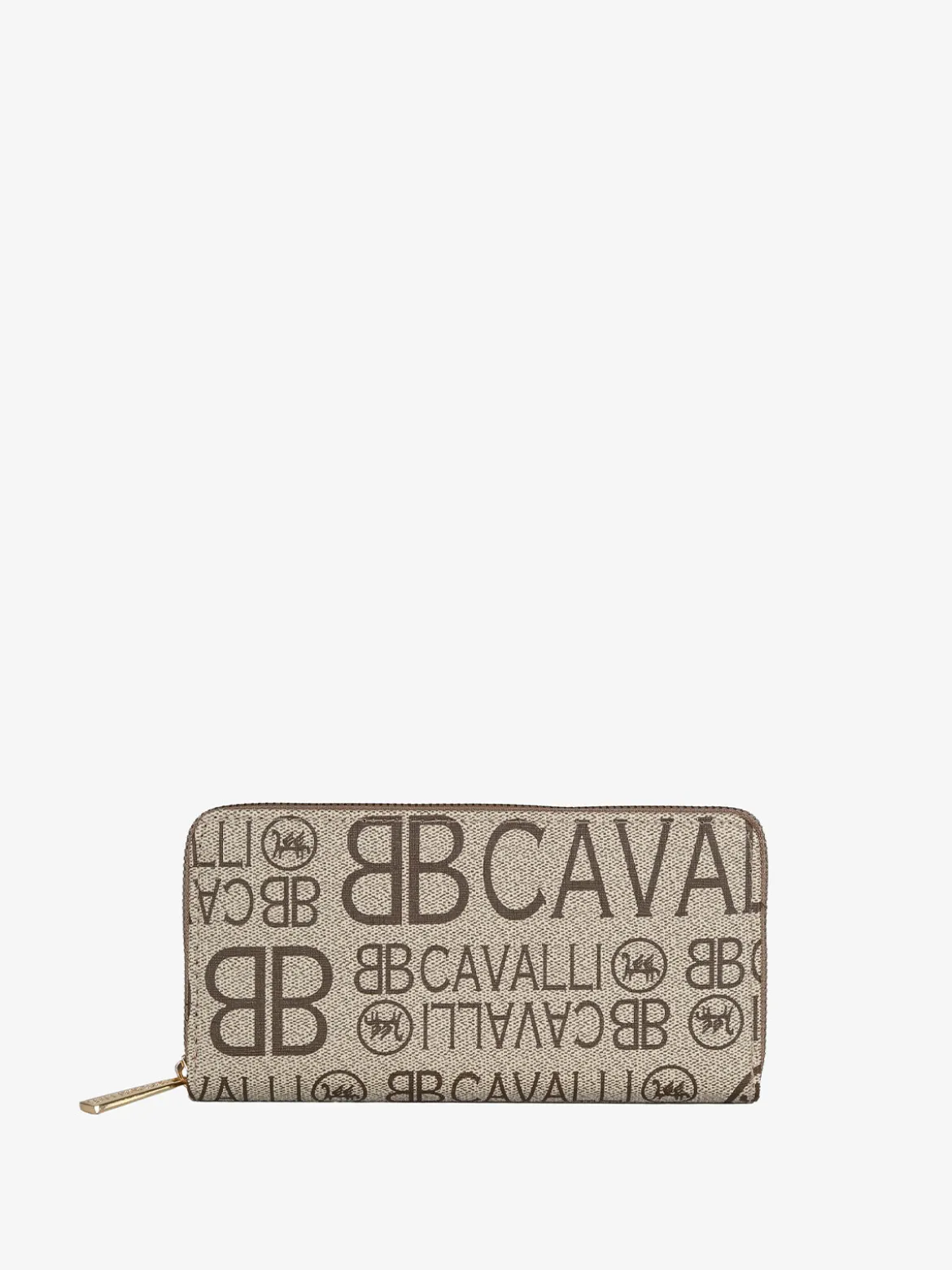 B.Cavalli Portafoglio da donna con stampe - khaki