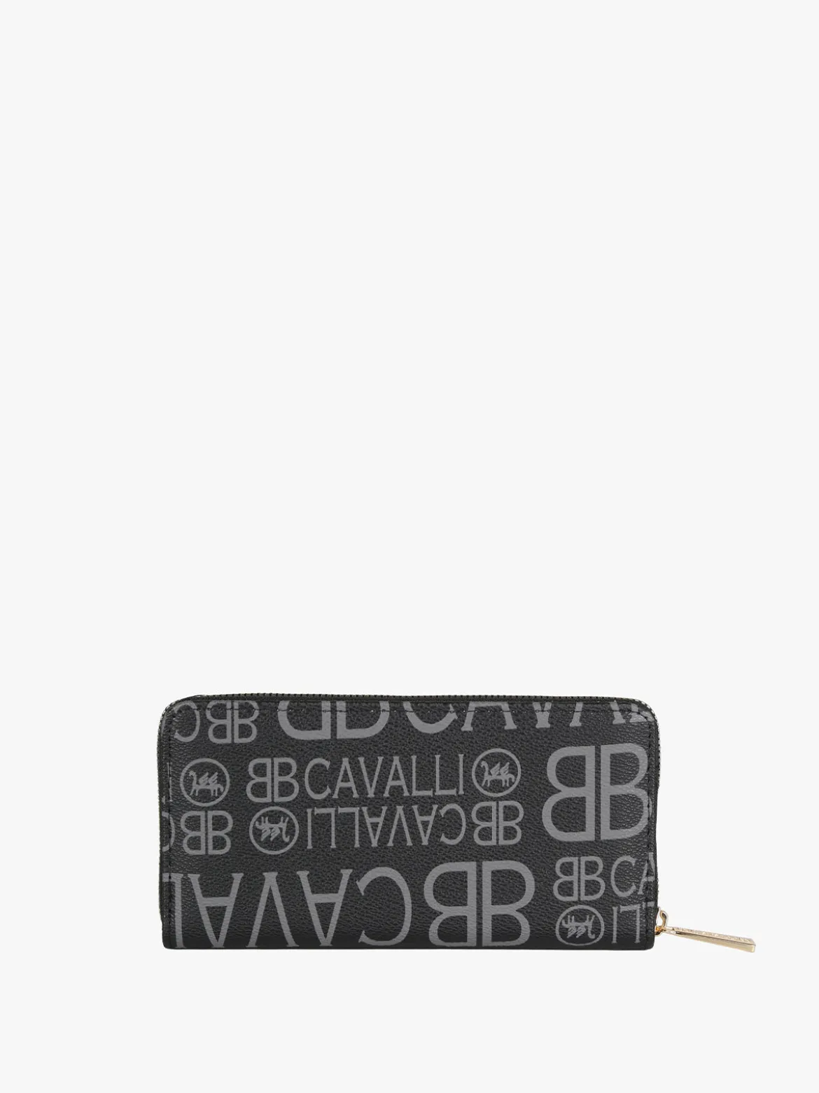 B.Cavalli Portafoglio da donna con stampe - nero