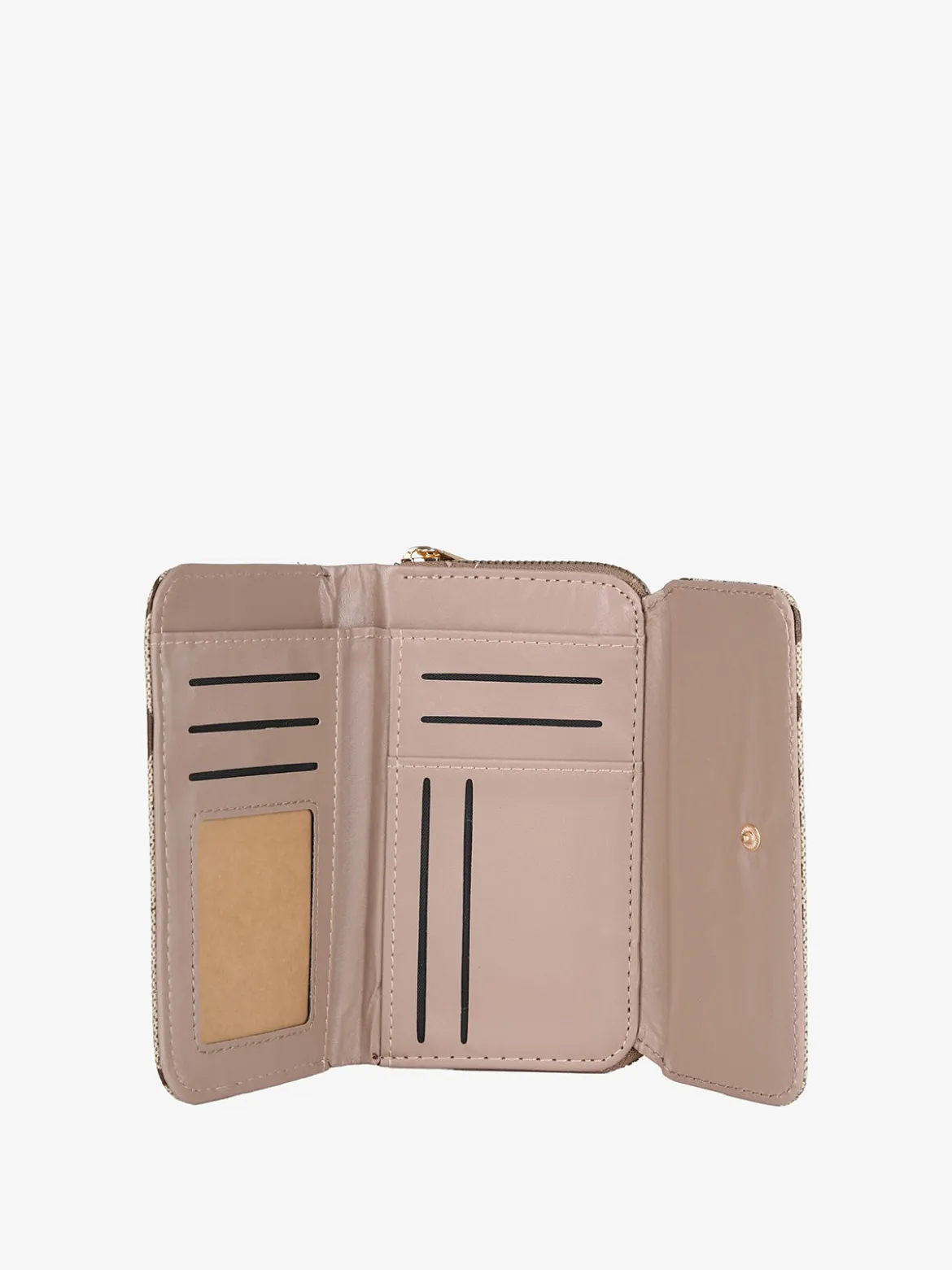 B.Cavalli Portafoglio donna con stampe - khaki