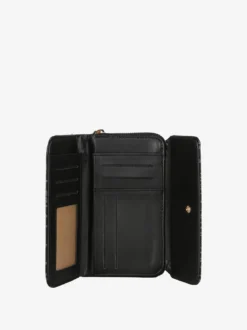 B.Cavalli Portafoglio donna con stampe - nero
