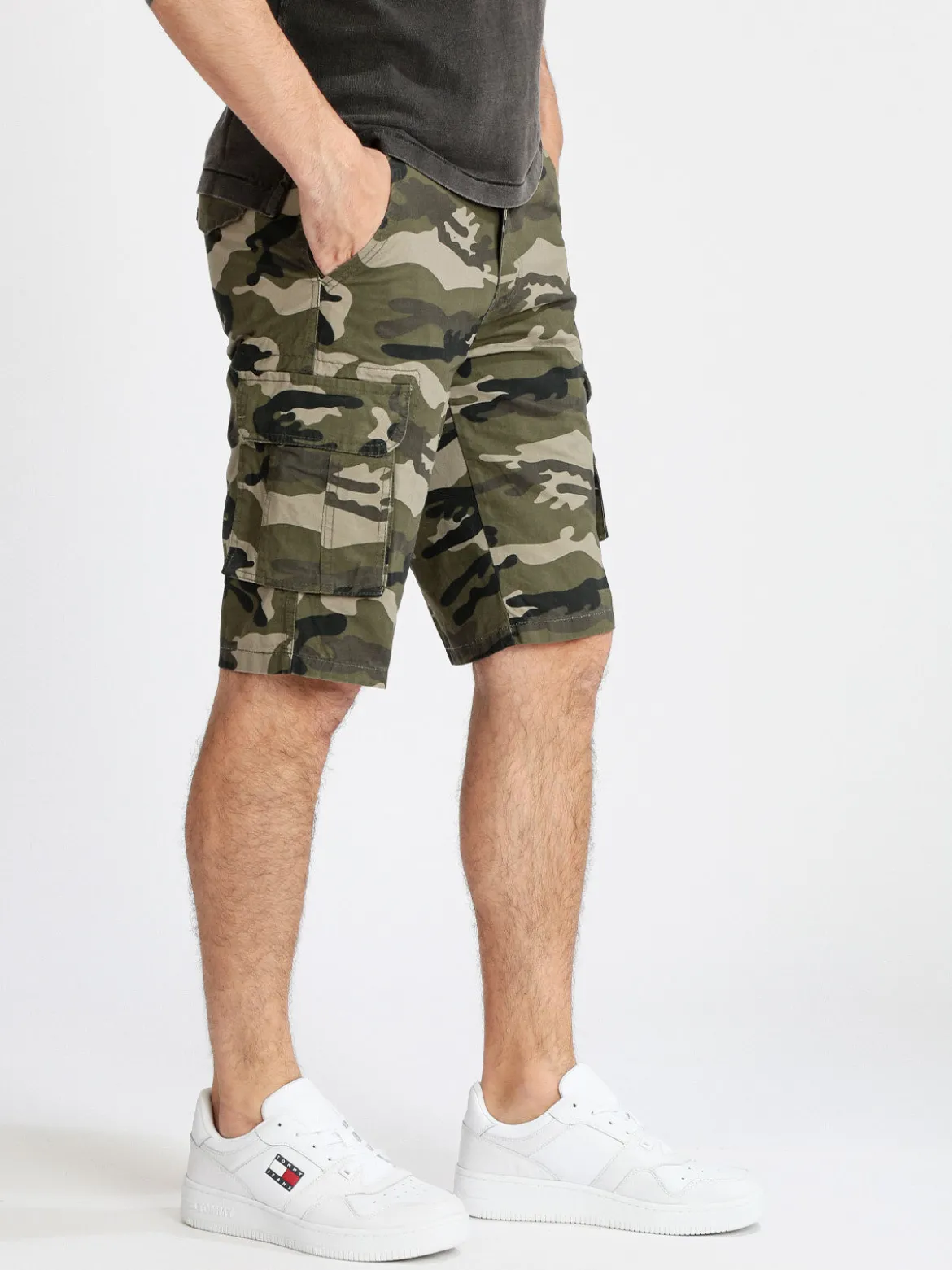 Be Board Bermuda militare da uomo con tasconi