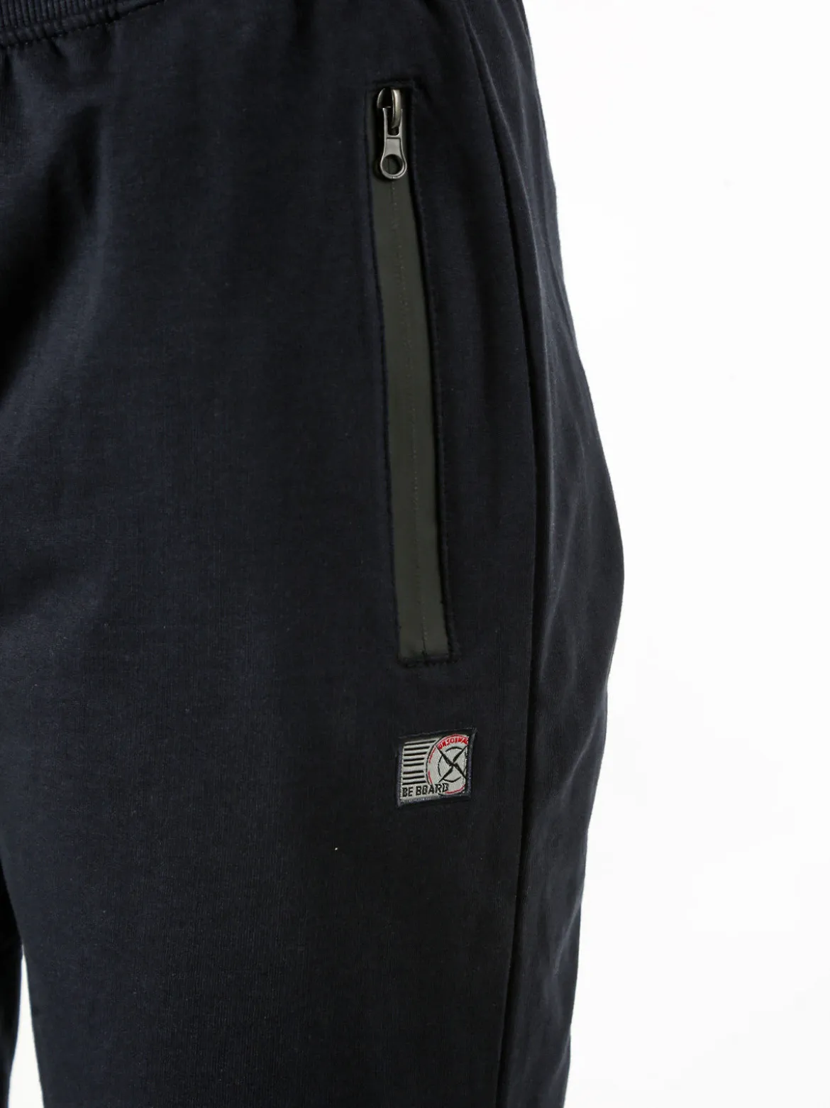 Be Board Bermuda sportivi da uomo in cotone con coulisse - blu scuro
