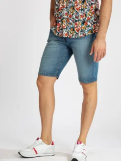 Be Board Bermuda uomo stretch in jeans