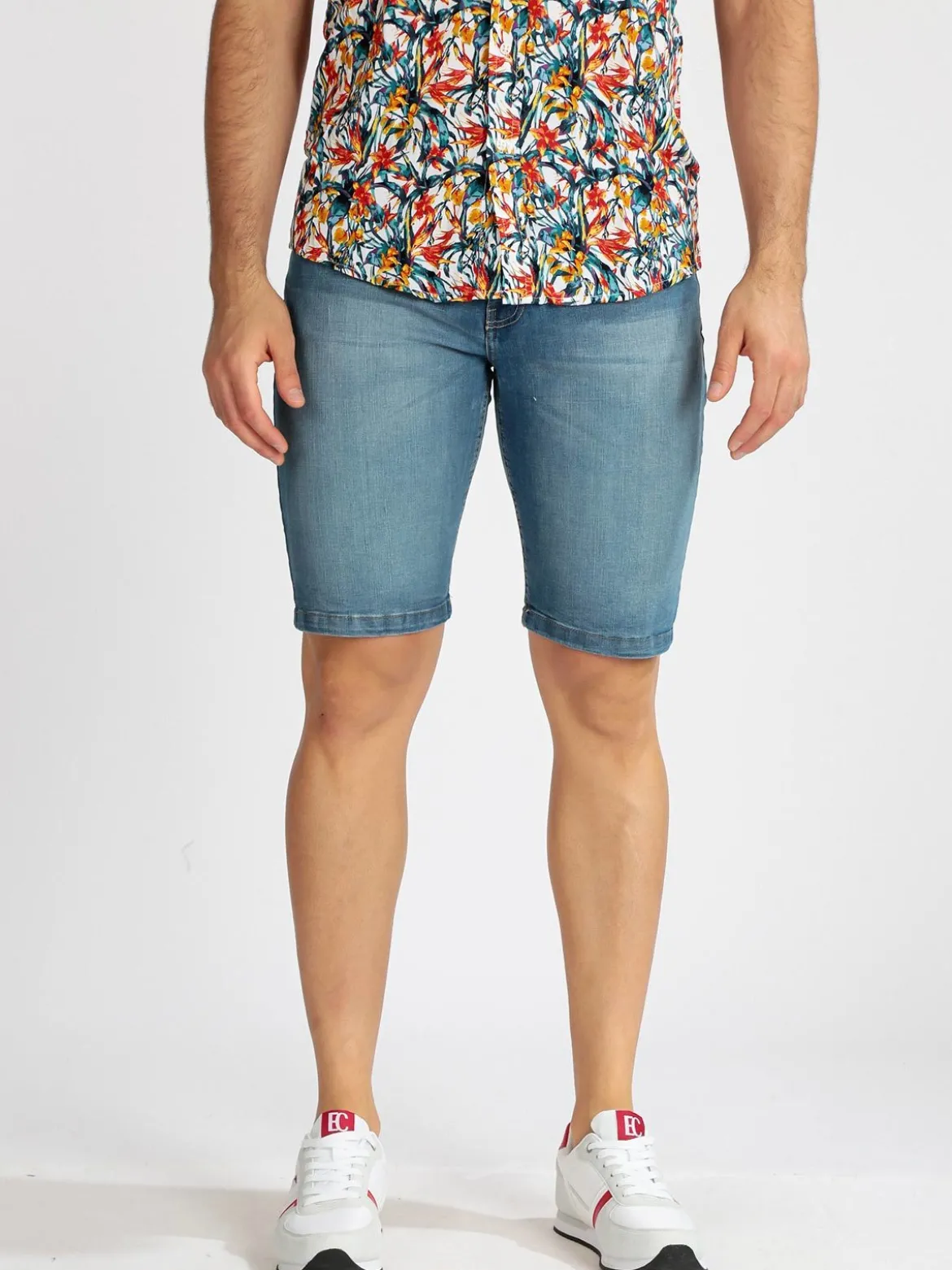 Be Board Bermuda uomo stretch in jeans