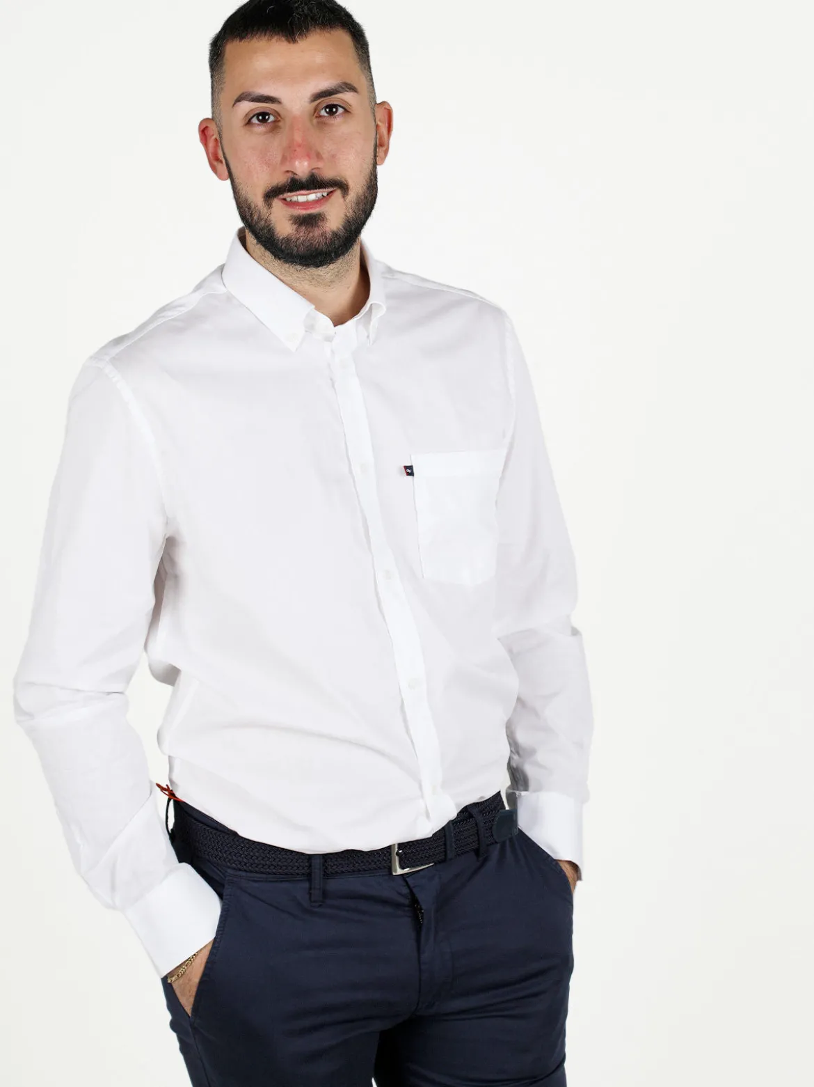 Be Board Camicia da uomo a maniche lunghe regular fit