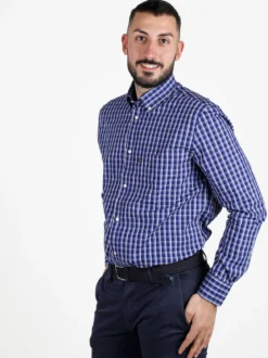 Be Board Camicia da uomo regular fit a fantasia