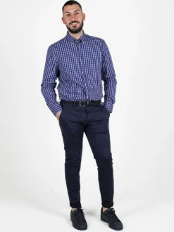 Be Board Camicia da uomo regular fit a fantasia