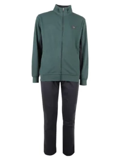 Be Board Completo tuta da uomo con felpa e pantaloni - verde