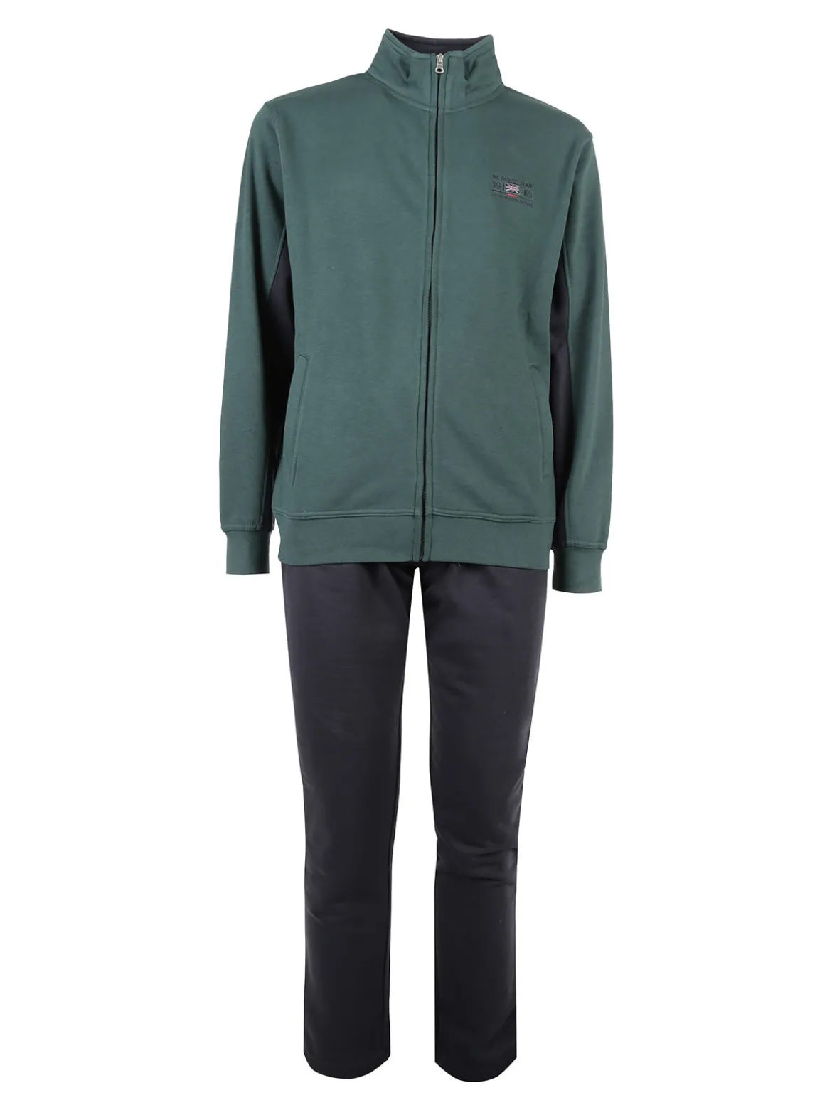 Be Board Completo tuta da uomo con felpa e pantaloni - verde
