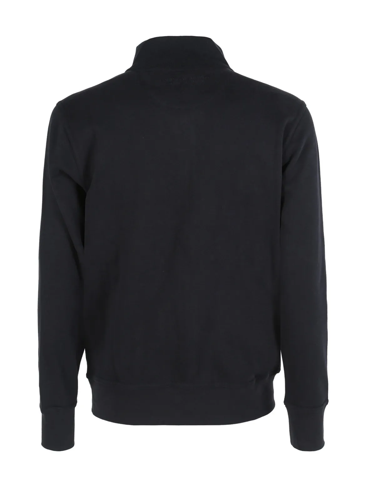 Be Board Felpa da uomo a collo alto con zip in cotone e interano felpato - blu scuro