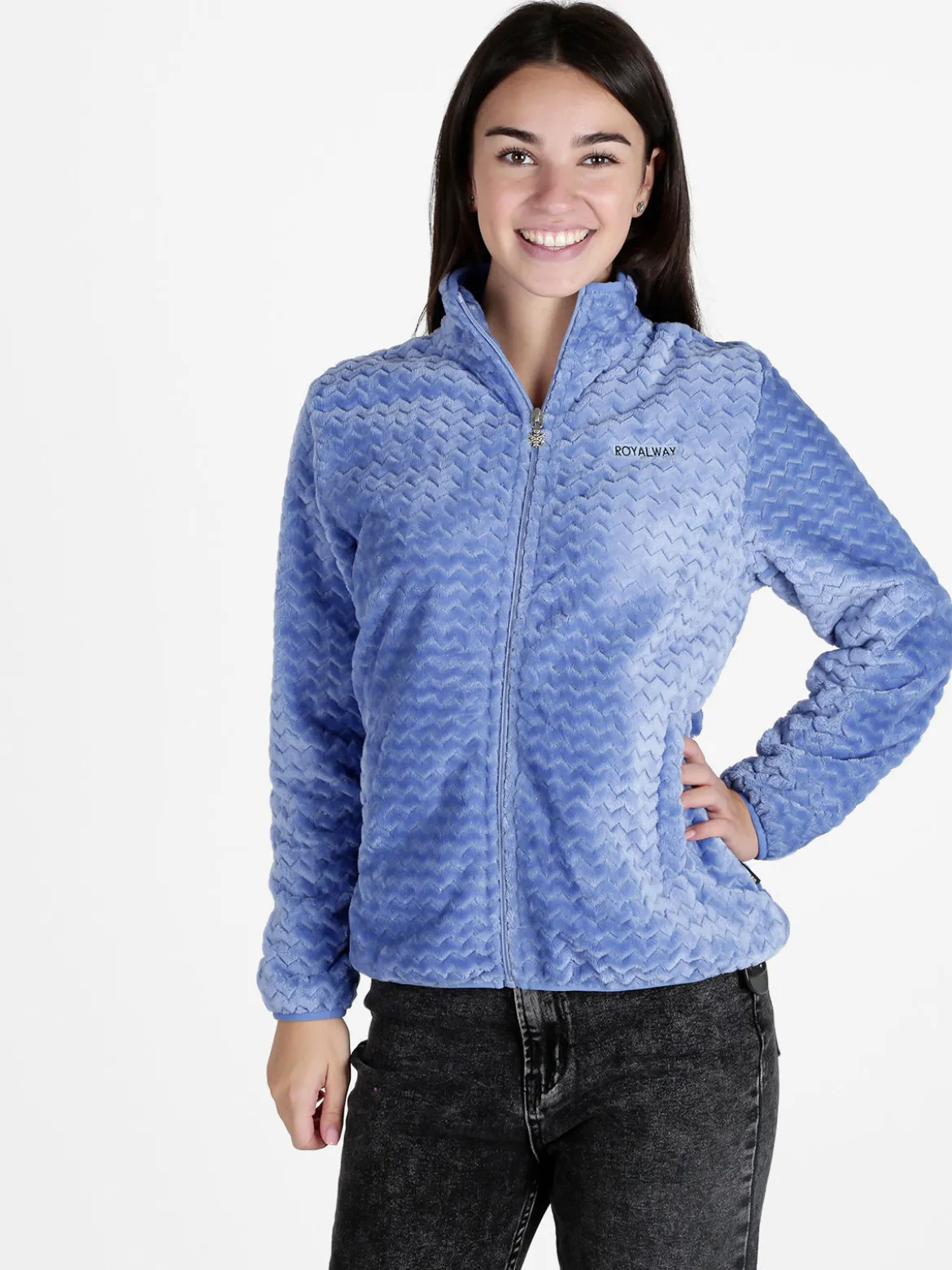 Be Board Felpa donna con zip in ecopelliccia