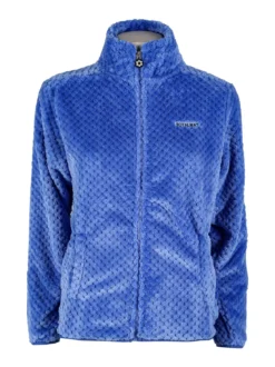Be Board Felpa donna full zip in pile - azzurro