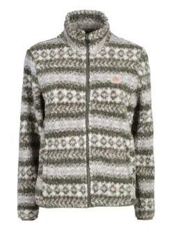 Be Board Felpa donna invernale teddy con zip - verde