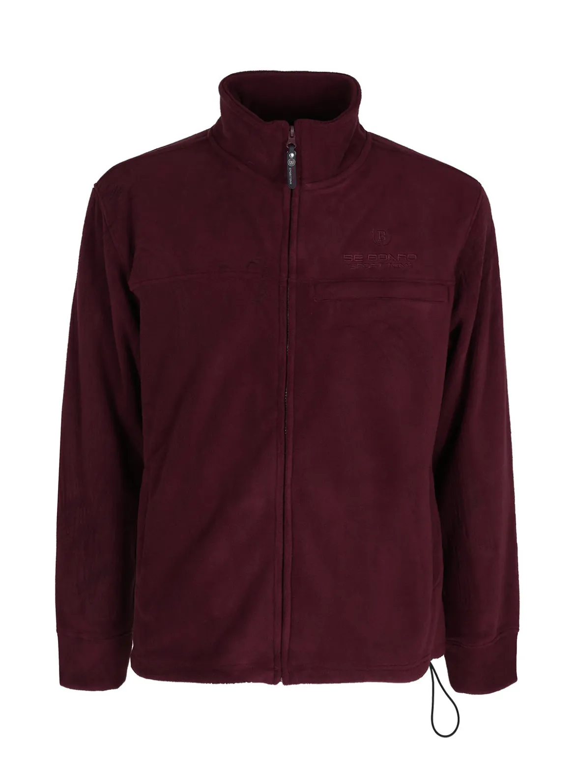 Be Board Felpa uomo in pile a collo alto con zip