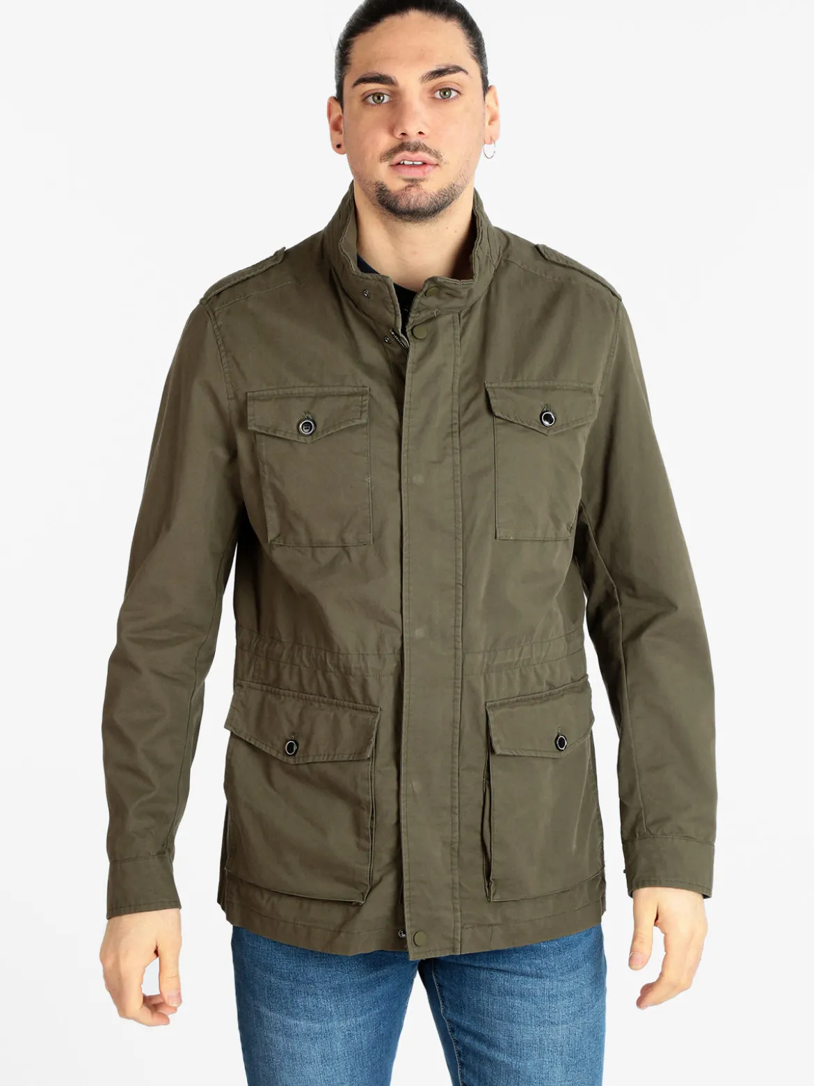 Be Board Giacca leggera da uomo in cotone