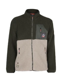 Be Board Giacca teddy sportiva da uomo con zip