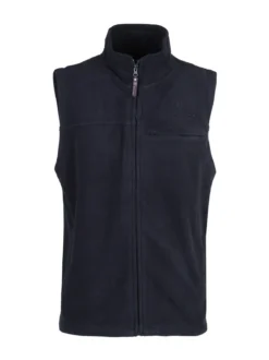 Be Board Gilet uomo in pile con zip - blu scuro
