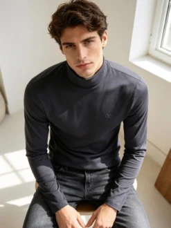 Be Board Maglia dolcevita da uomo - blu scuro