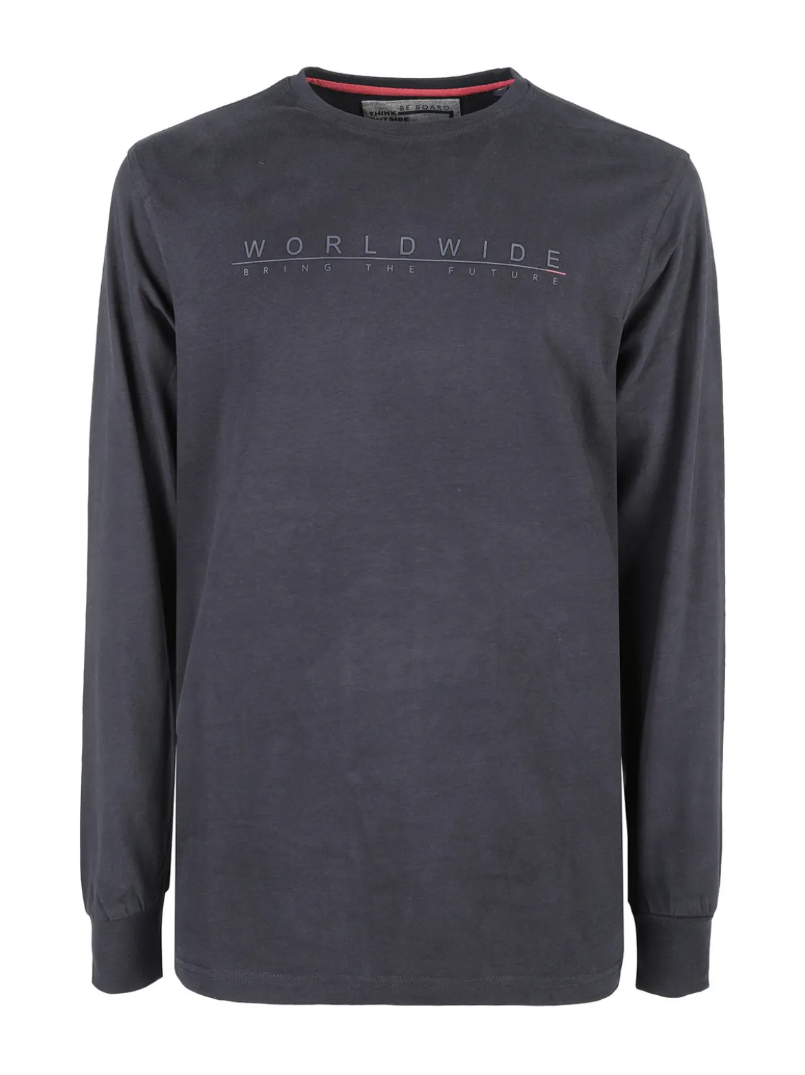 Be Board Maglia girocollo da uomo in cotone - blu scuro