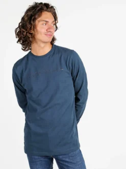 Be Board Maglia girocollo da uomo in cotone - ottanio