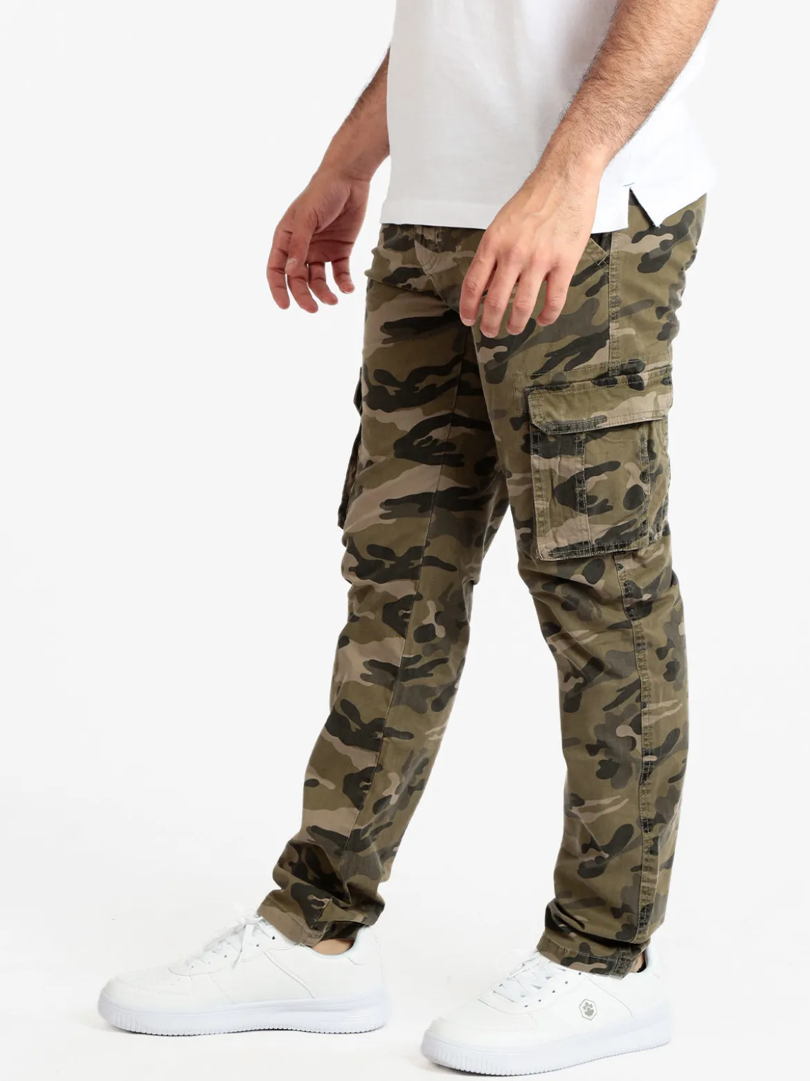 Be Board Pantaloni mimetici cargo da uomo