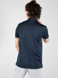 Be Board Polo da uomo a maniche corte in tessuto tecnico