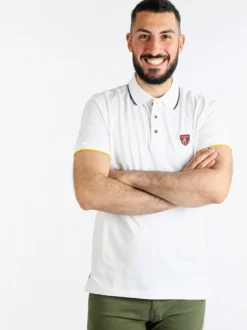 Be Board Polo da uomo manica corta in cotone