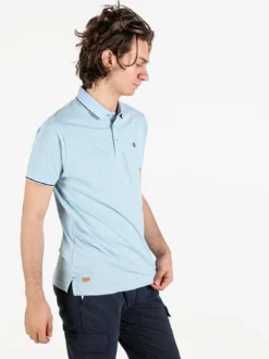 Be Board Polo uomo a maniche corte effetto rigato