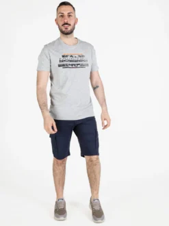 Be Board T-shirt girocollo da uomo in cotone con stampa