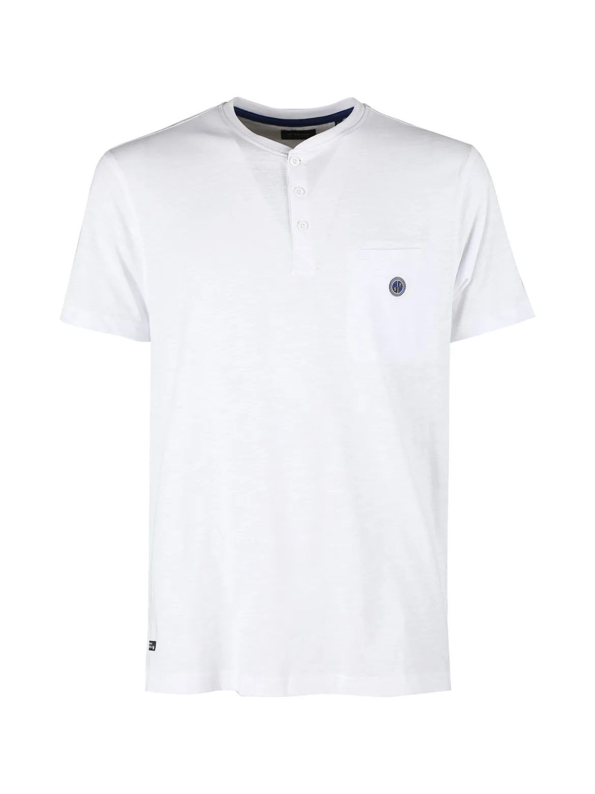 Be Board T-shirt uomo con taschino sul petto e bottoncini sullo scollo