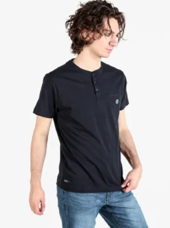 Be Board T-shirt uomo con taschino sul petto e bottoncini sullo scollo