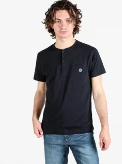 Be Board T-shirt uomo con taschino sul petto e bottoncini sullo scollo