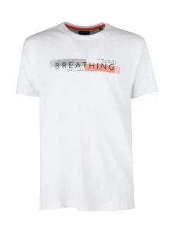 Be Board T-shirt uomo in cotone con stampa scrtita