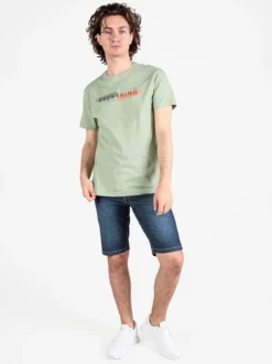 Be Board T-shirt uomo in cotone con stampa scrtita