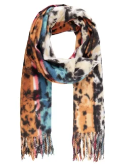 Bella Accessori Sciarpa colorata da donna con frange