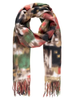 Bella & Accessori Sciarpa colorata da donna con frange