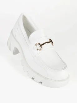 Bellamica Mocassini donna con tacco e plateau