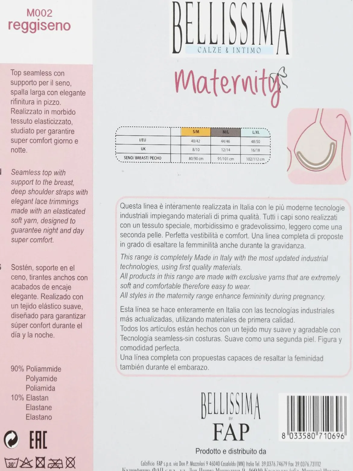 Bellissima reggiseno maternità