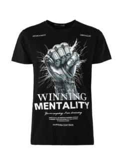 Belman T-shirt da uomo in cotone con stampa - nero